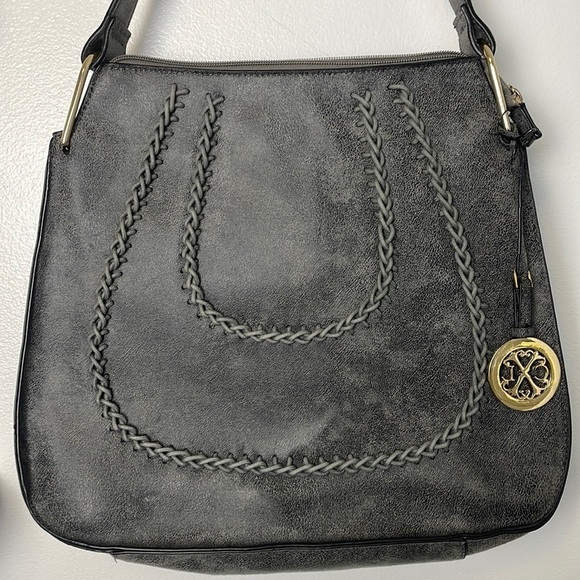 Christian Lacroix Grey Hobo Style Purse - Picture 2 of 16